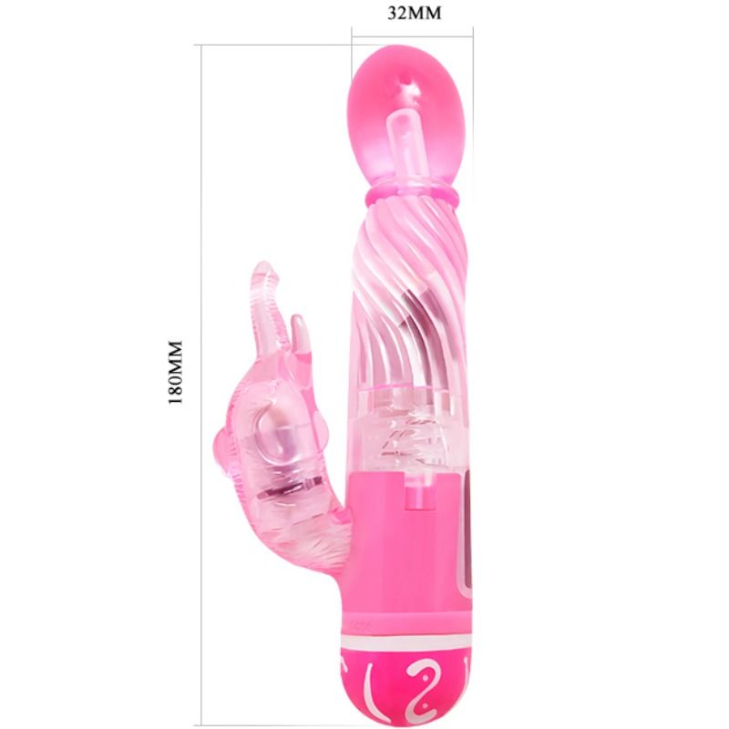 DANSE - VIBRATEUR MULTI-VITESSES AVEC STIMULATEUR ROSE