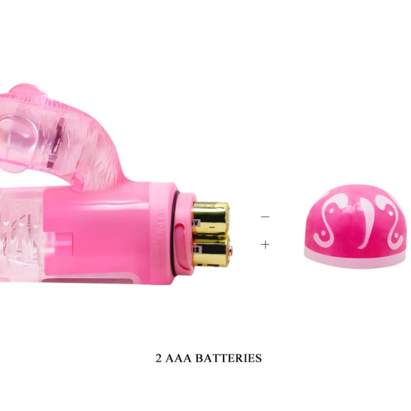 DANSE - VIBRATEUR MULTI-VITESSES AVEC STIMULATEUR ROSE