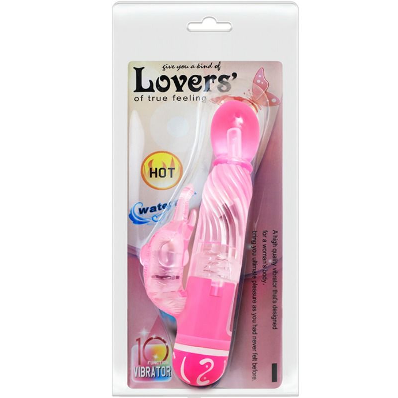 DANSE - VIBRATEUR MULTI-VITESSES AVEC STIMULATEUR ROSE