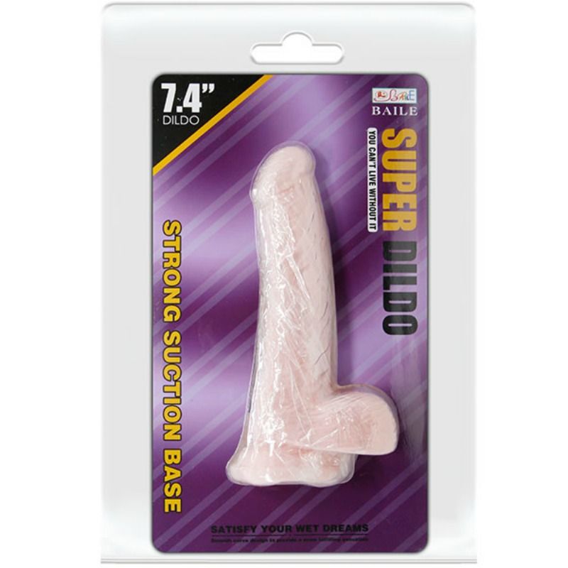 BAILE - SUPER DILDO RÉALISTE NATUREL 18,8 CM