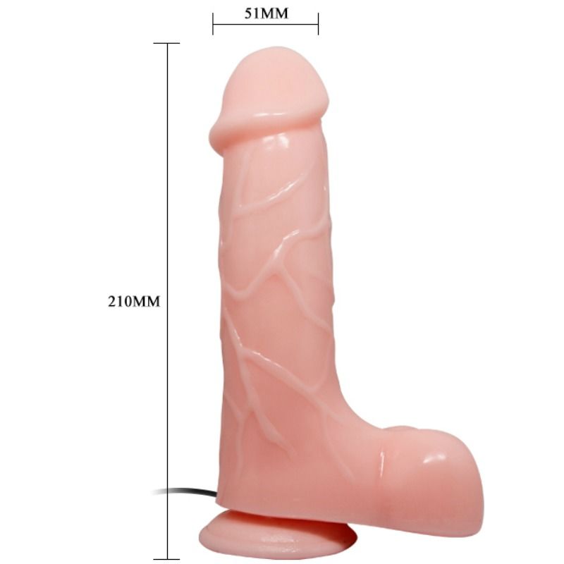 BAILE - VIBROMASSEUR RÉALISTE BÁRBARA NATUREL 21 CM