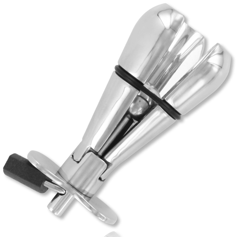 METAL HARD - PLUG ANAL MÉTALLIQUE AVEC VERROUILLAGE