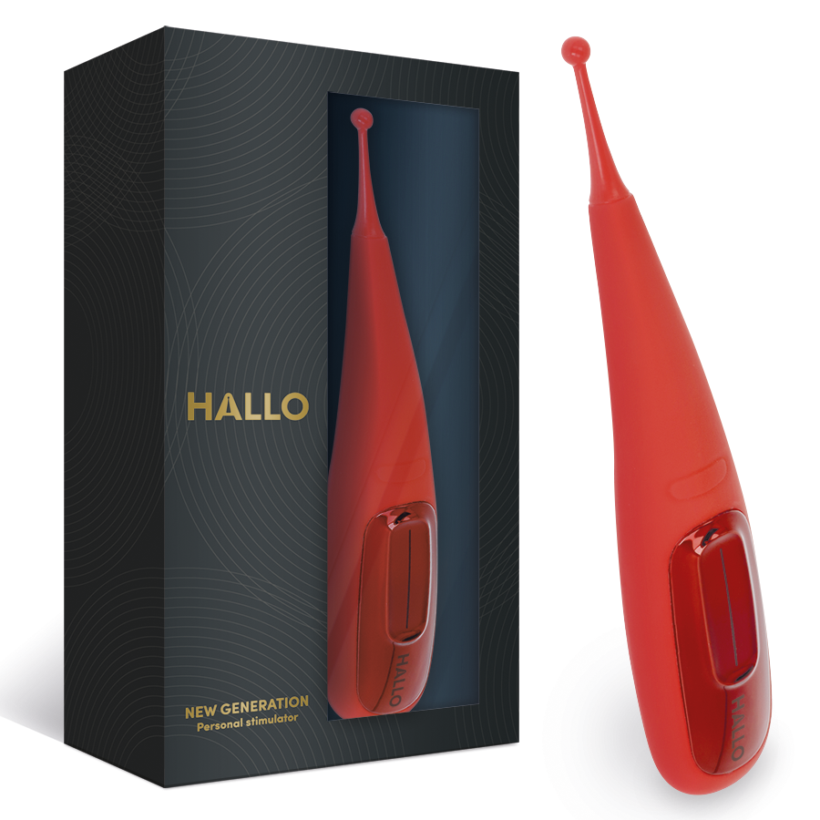 HALLO - FOCUS POWERFUL TOUCH VIBRATOR RED