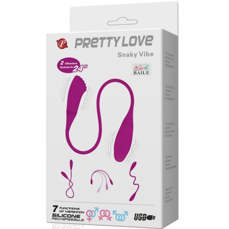 PRETTY LOVE - SMART SNAKY VIBE VIBRATEUR 2 MOTEURS