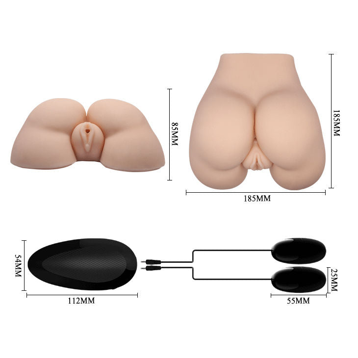 CRAZY BULL - REALISTIC VIBRATING VAGINA AND ANUS, POSITION 5