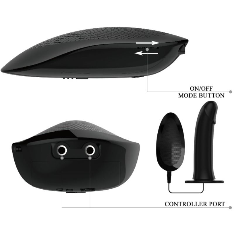 PRETTY LOVE - MARVIN STRAP ON AVEC VIBRATION ET DILDO CREUX
