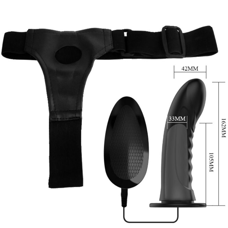 PRETTY LOVE - MARVIN STRAP ON AVEC VIBRATION ET DILDO CREUX