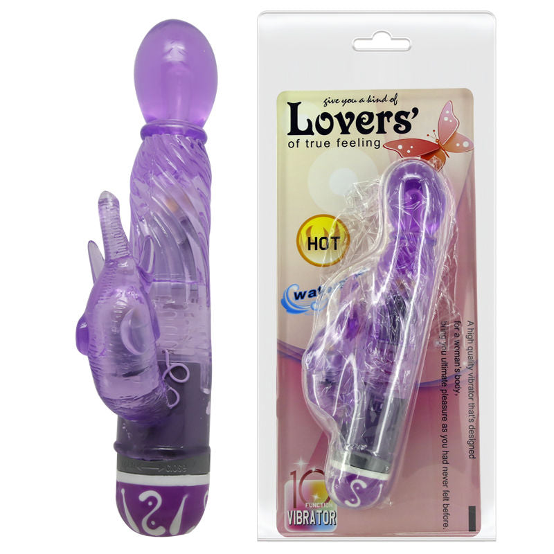 BAL - VIBREUR MULTIVITESSE AVEC STIMULATEUR LILA