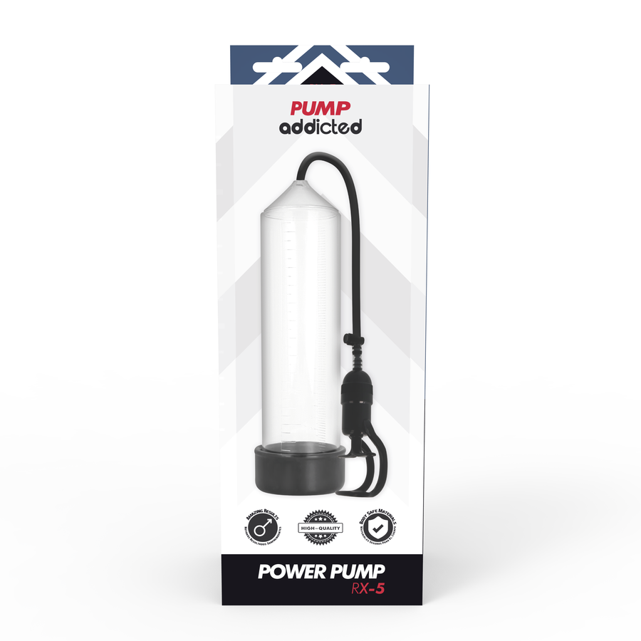 PUMP ADDICTED - POMPE À ÉRECTION RX5 TRANSPARENTE