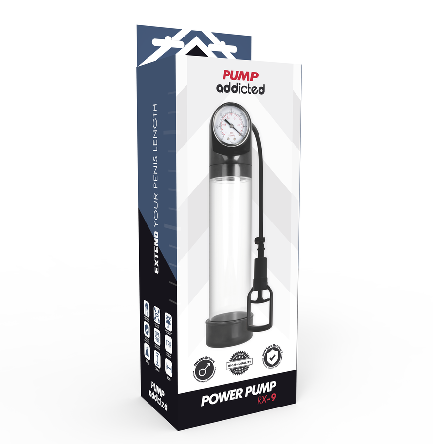 PUMP ADDICTED - POMPE À ÉRECTION RX9 TRANSPARENTE