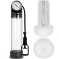PUMP ADDICTED - POMPE À ÉRECTION RX9 TRANSPARENTE AVEC MASTURBATEUR