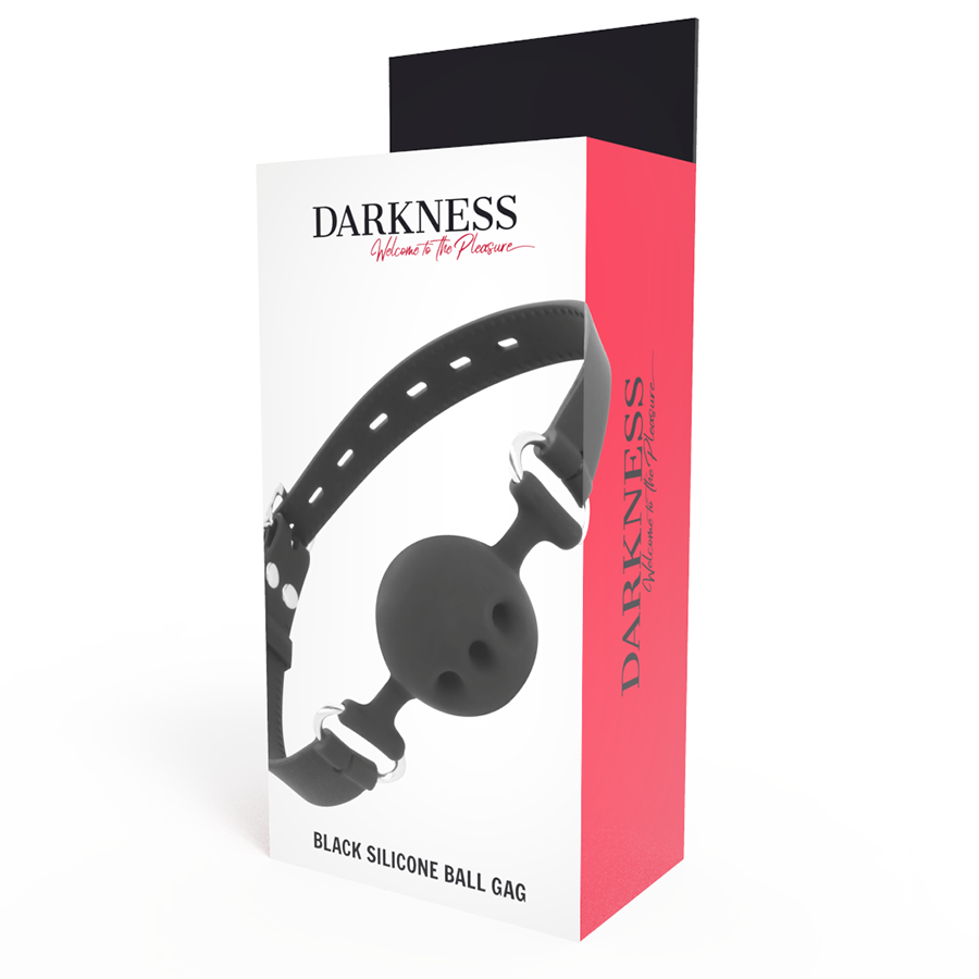 DARKNESS - BAILLON RESPIRANT EN SILICONE NOIR