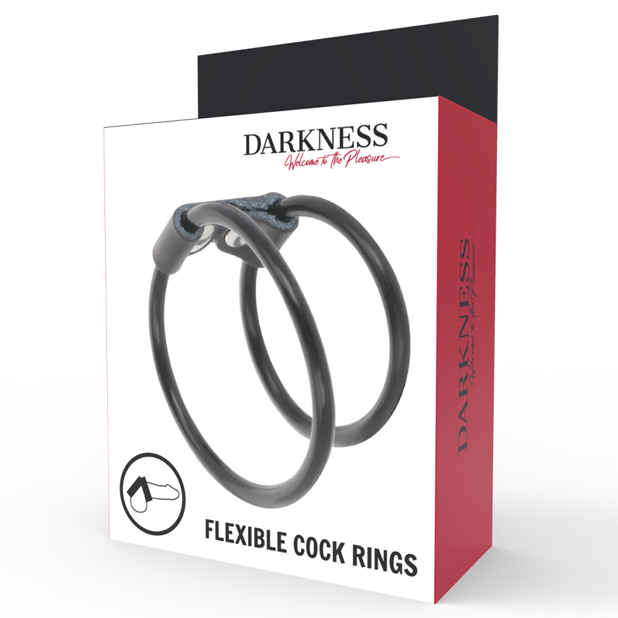 OBSCURITÉ - ANNEAU DOUBLE FLEXIBLE POUR PÉNIS