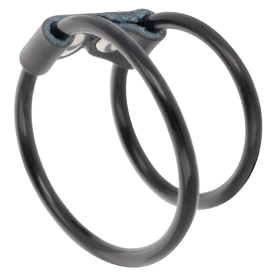 OBSCURITÉ - ANNEAU DOUBLE FLEXIBLE POUR PÉNIS