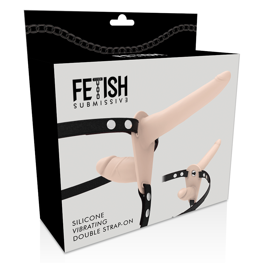 HARNAIS SOUMIS FÉTICHE - DOUBLE PÉNÉTRATION VIBREUR FLESH UP