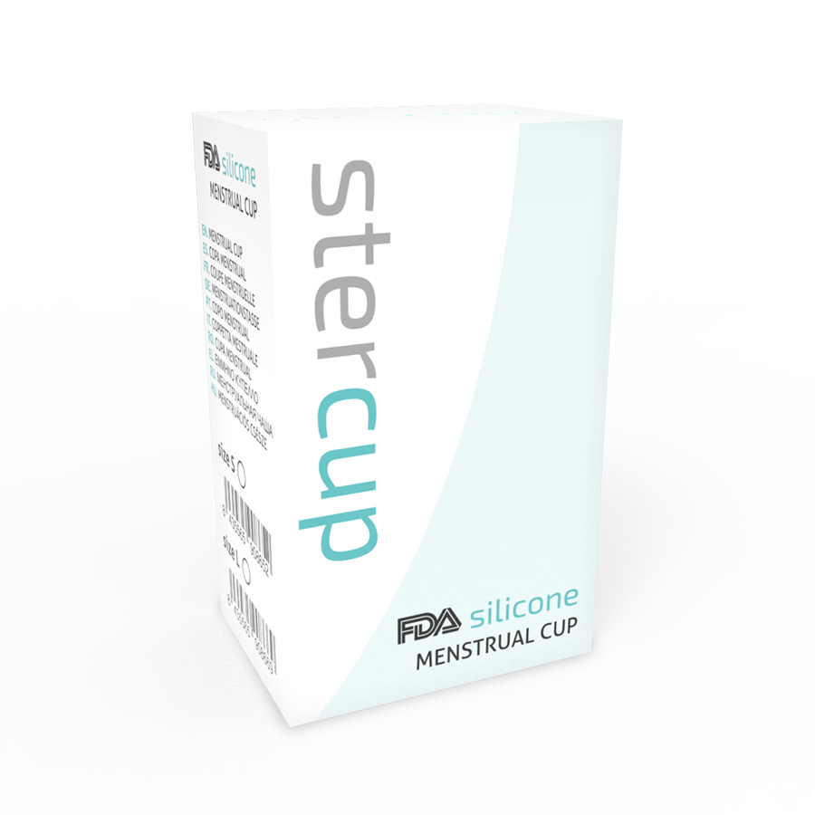 STERCUP - FDA SILICONE MENSTRUAL CUP, PURPLE - SIZE L