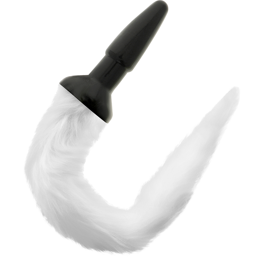 DARKNESS - SILICONE ANAL PLUG WITH WHITE GLUE