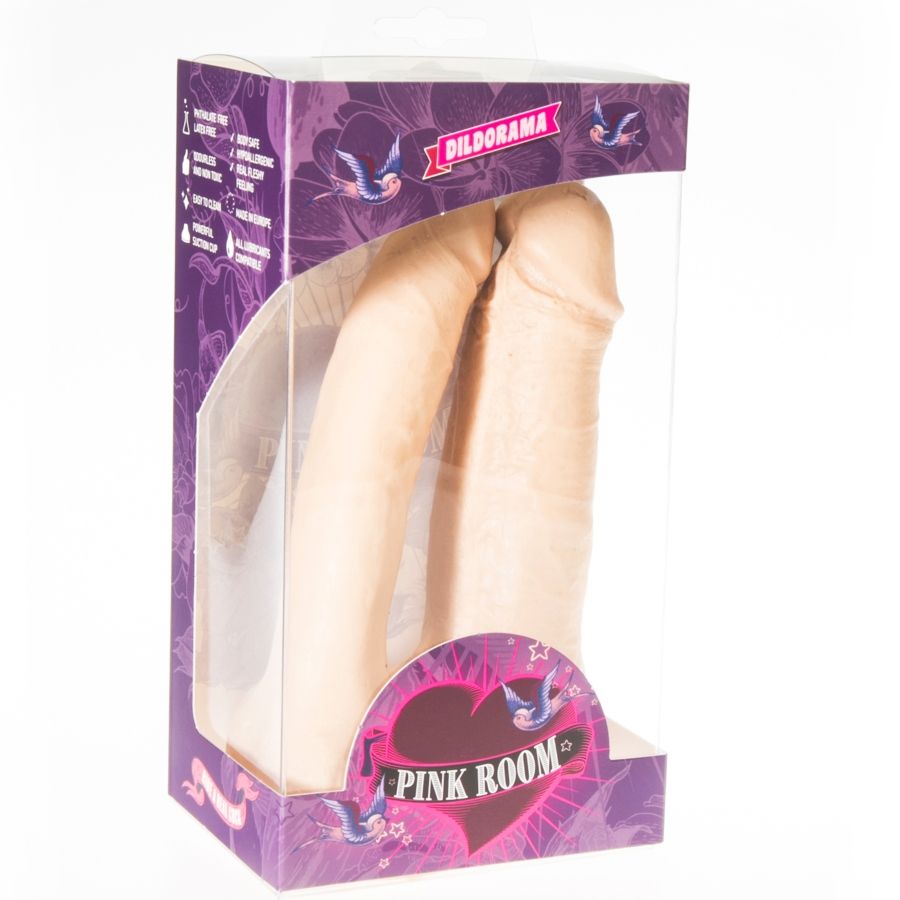 PINK ROOM - GODEMICHET DOUBLE RÉALISTE NATUREL ARTHUS 17CM/15.5CM
