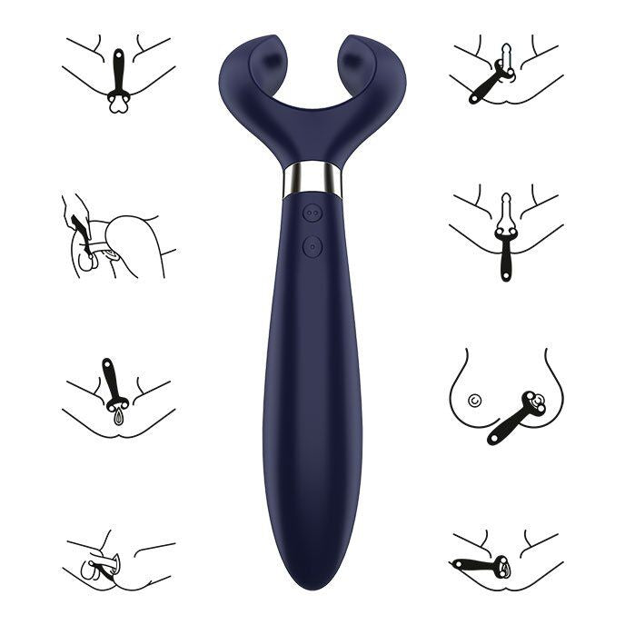 SATISFYER - PLAISIR INFINI MULTI VIBRATEUR 3 BLEU
