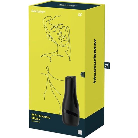 SATISFYER - MASTURBATEUR HOMME CLASSIC NOIR