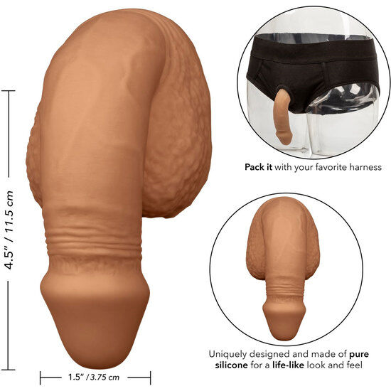 CALEXOTICS - PACKING PENIS PÉNIS EN SILICONE 12.75CM CARAMEL