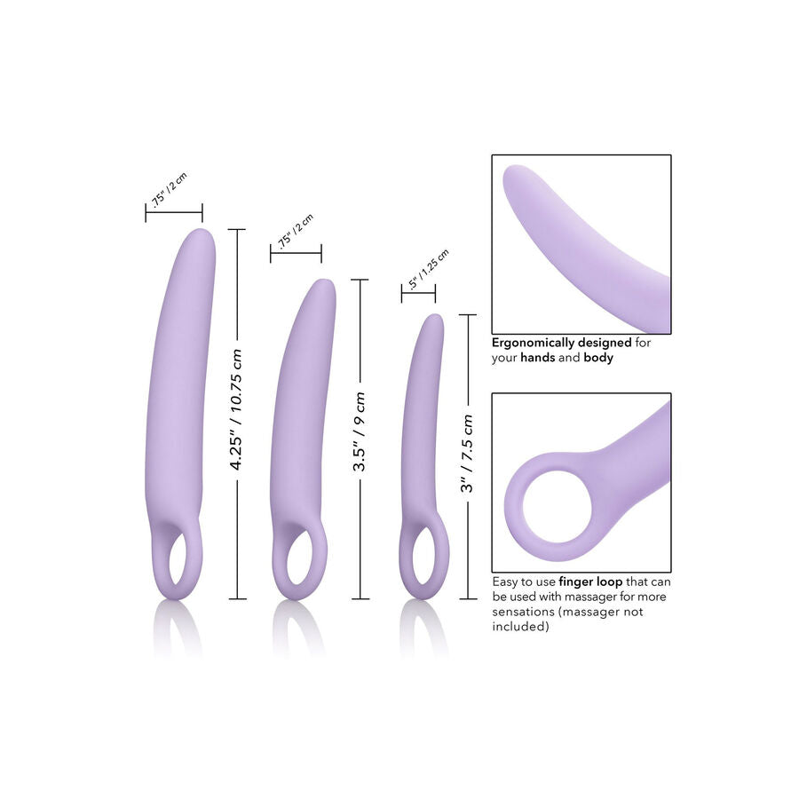 CALEXOTICS - DR LAURA BERMAN ALENA ENSEMBLE DE 3 DILATATEURS VAGINAUX EN SILICONE