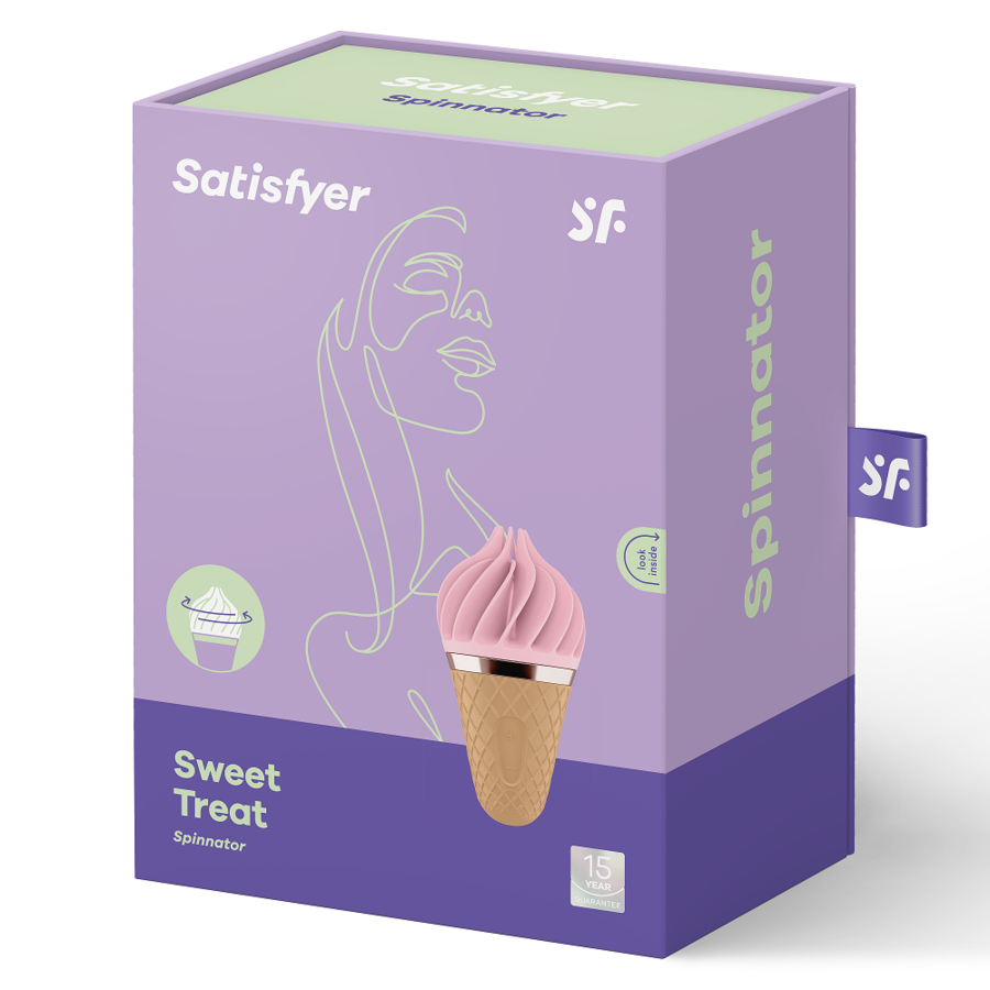SATISFYER - SWEET TREAT SPINNATOR MARRON & ROSE