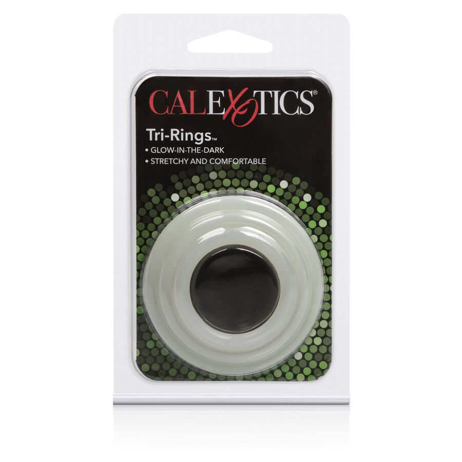 CALEXOTICS - SET OF THREE GLOW-IN-THE-DARK RINGS