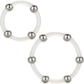 CALEXOTICS - 2-PIECE KIT SILICONE RING WITH STEEL BEADS