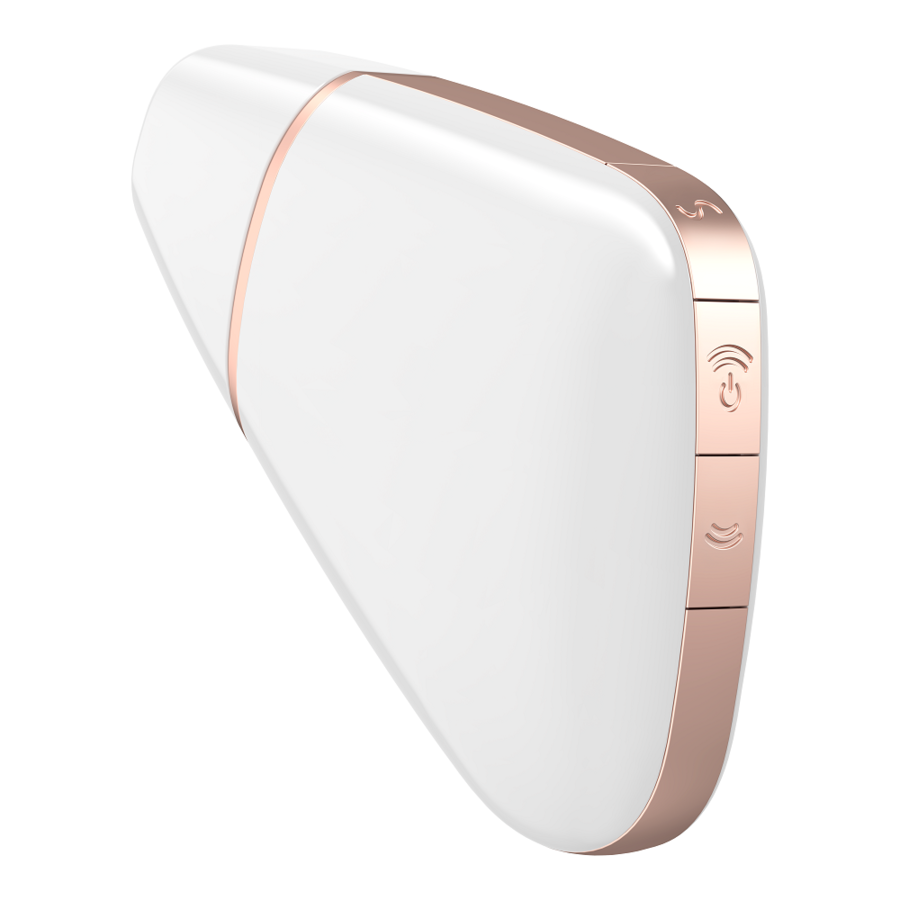 SATISFYER - TRIANGLE D'AMOUR STIMULATEUR ET VIBRATEUR BLANC