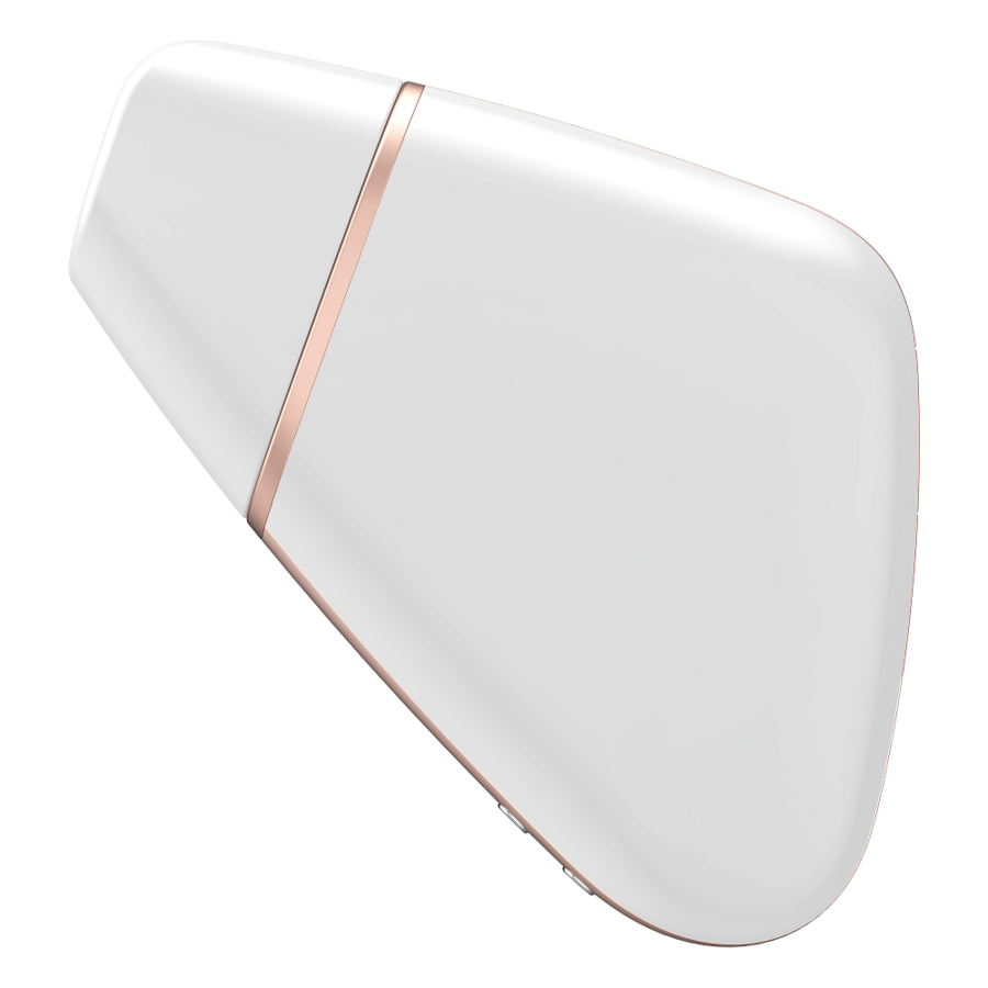 SATISFYER - TRIANGLE D'AMOUR STIMULATEUR ET VIBRATEUR BLANC