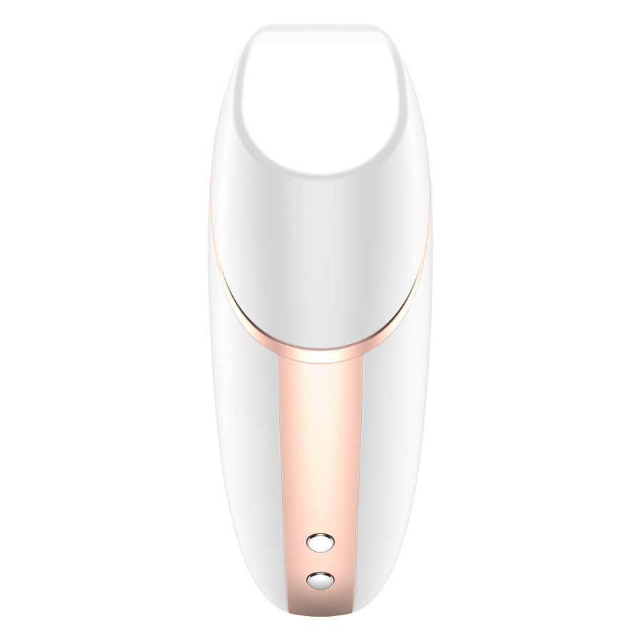 SATISFYER - TRIANGLE D'AMOUR STIMULATEUR ET VIBRATEUR BLANC