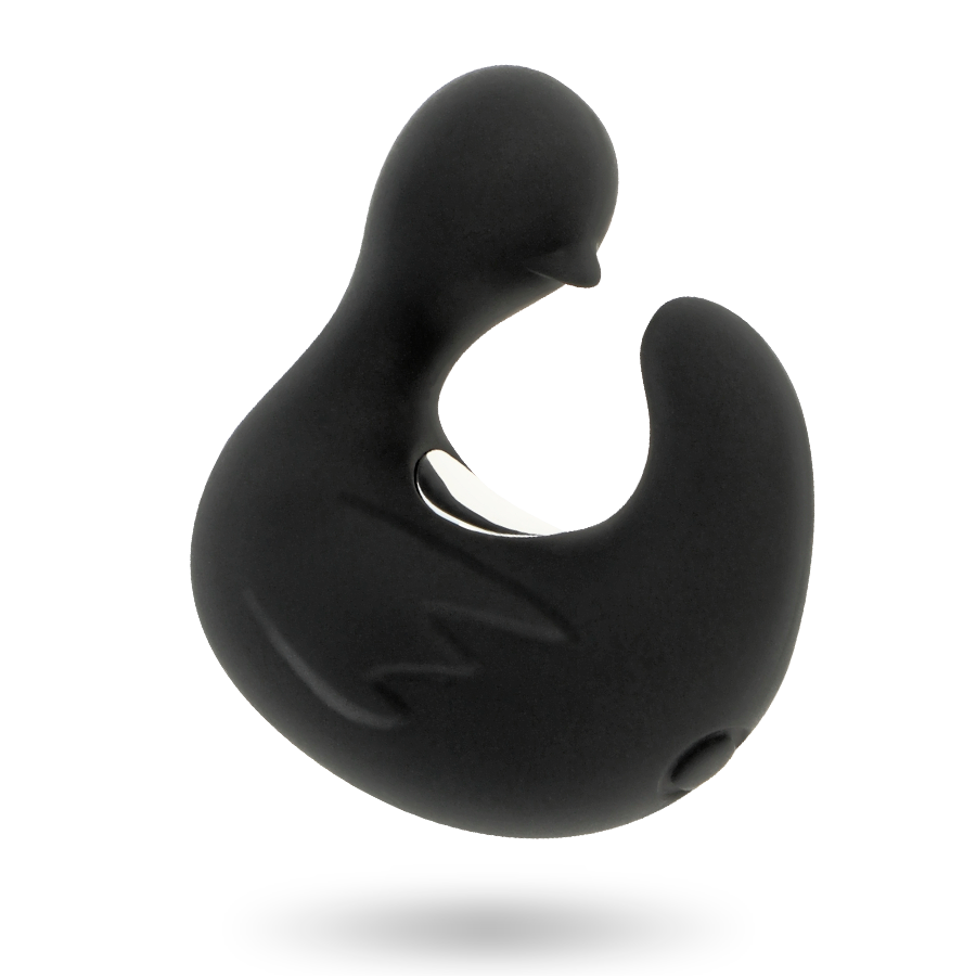 BLACK&SILVER - RECHARGEABLE SILICONE STIMULATING DUCK THIMBLE DUCKYMANIA