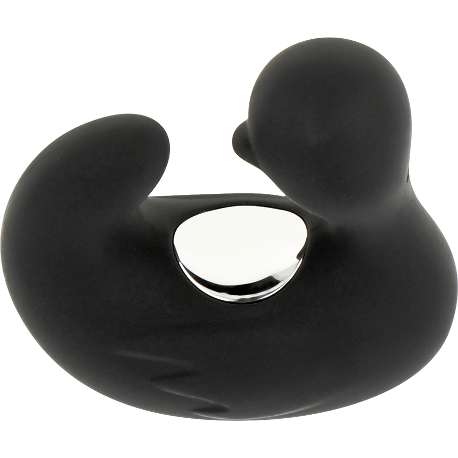 BLACK&SILVER - RECHARGEABLE SILICONE STIMULATING DUCK THIMBLE DUCKYMANIA
