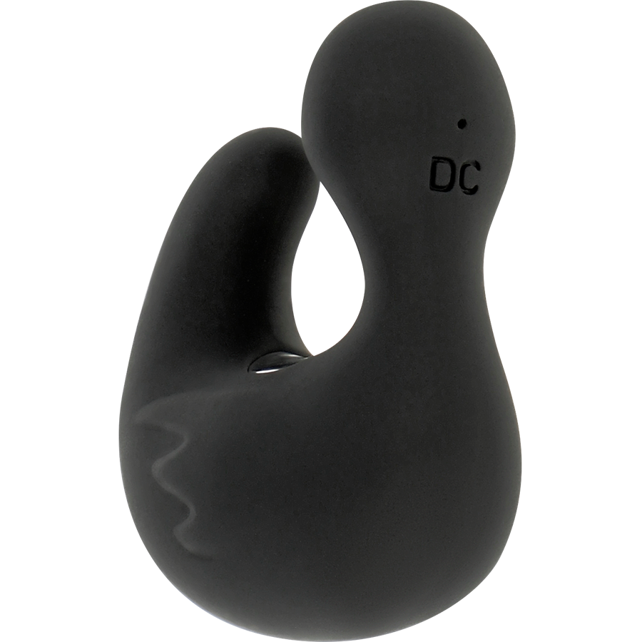 BLACK&SILVER - RECHARGEABLE SILICONE STIMULATING DUCK THIMBLE DUCKYMANIA