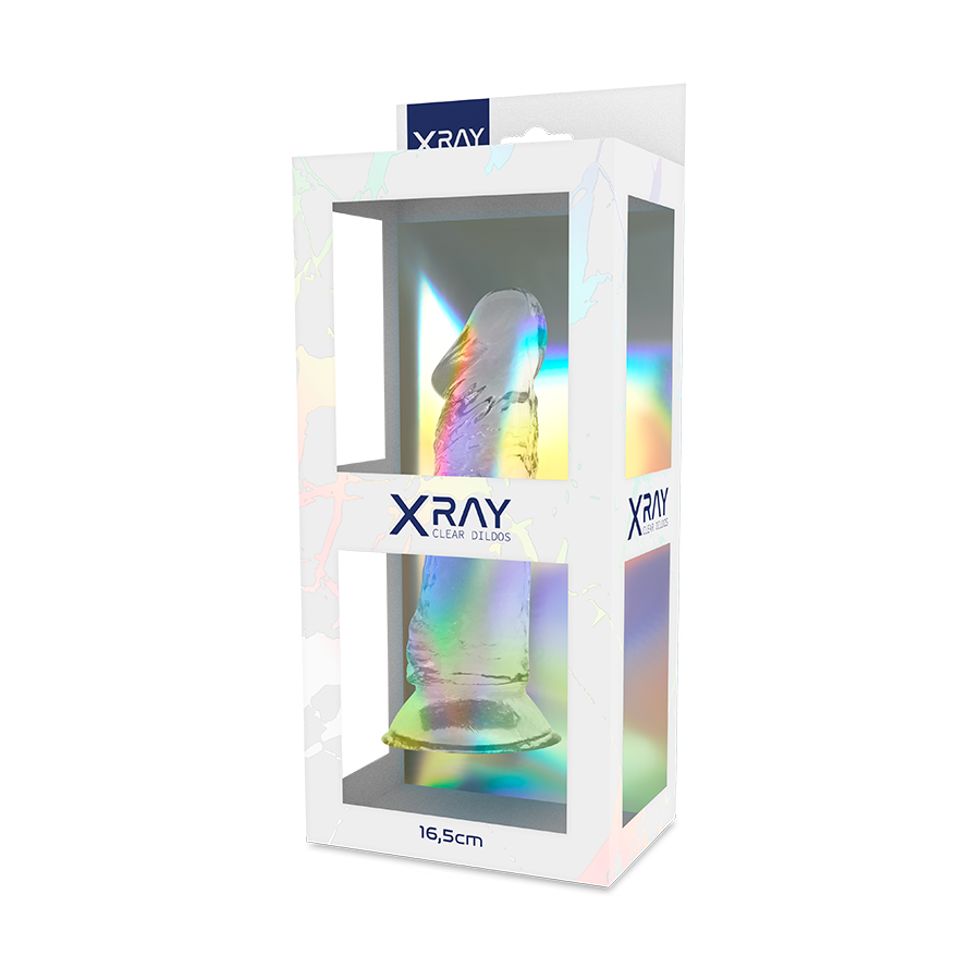 XRAY CLEAR TRANSPARENT DILDO 16.5CM X 4CM