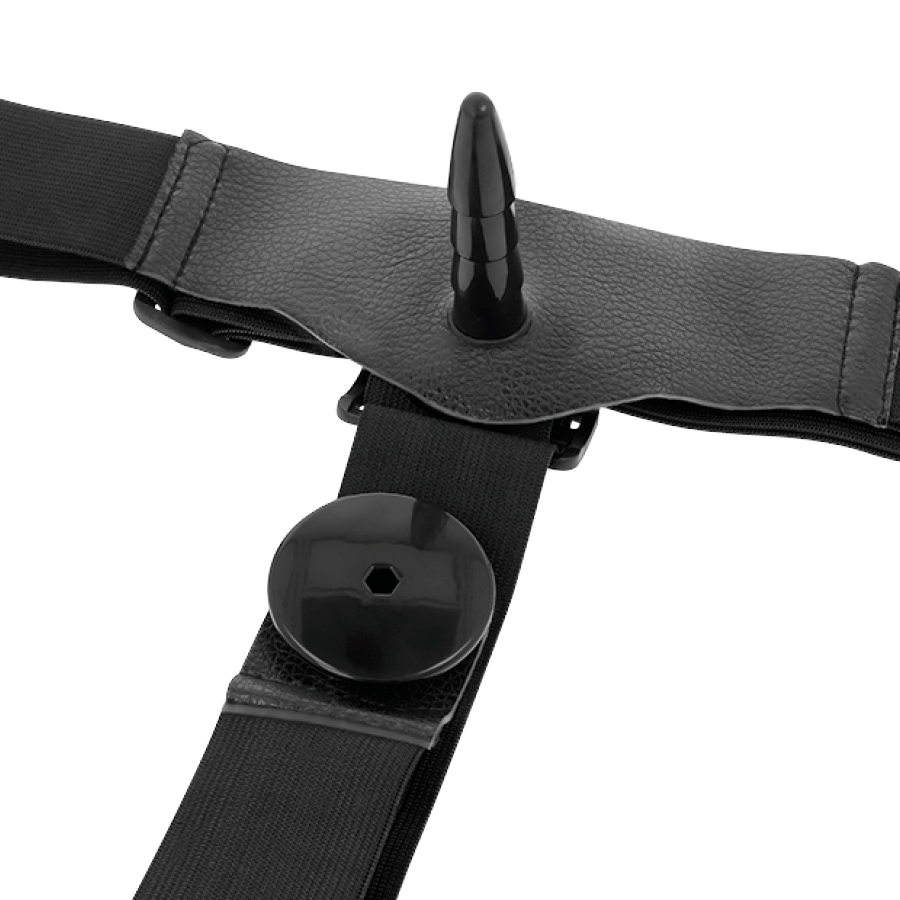 HARNESS ATTRACTION - RODNEY DOUBLE PENETRATION VIBRATOR 18 CM -O- 3.5 CM