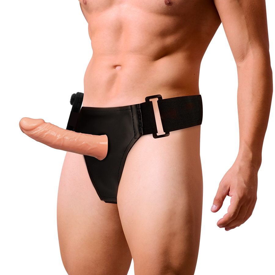 HARNESS ATTRACTION - ARNÉS  HUECO BENNY CON VIBRADOR 15 CM -O- 4.5 CM