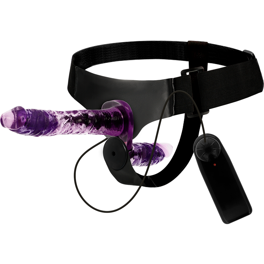 HARNESS ATTRACTION - RODNEY DOUBLE PENETRATION VIBRATOR 18 CM -O- 3.5 CM