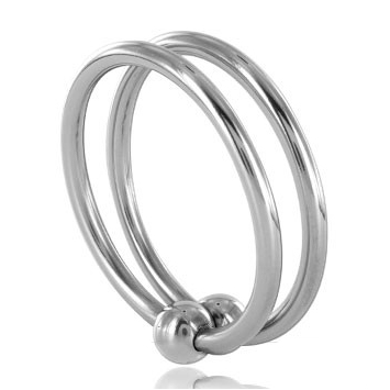 METAL HARD - ANNEAU DOUBLE POUR GLAND 32MM