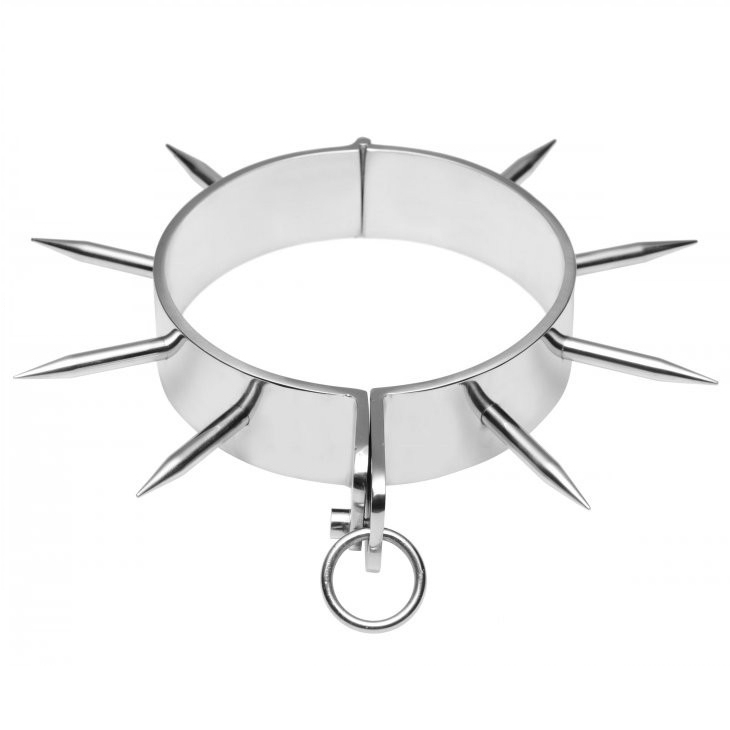 METAL HARD - COLLIER ESCLAVE BDSM À POINTES
