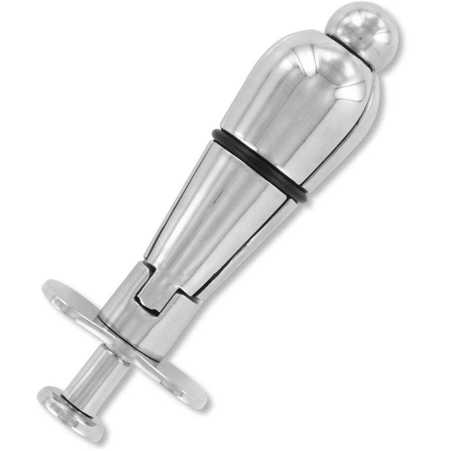 METAL HARD - PLUG ANAL MÉTALLIQUE AVEC VERROUILLAGE