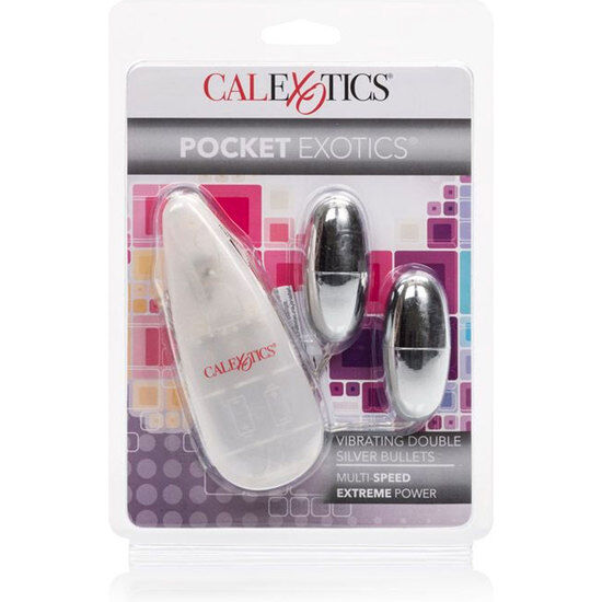 CALEXOTICS - BALLES VIBRANTES ARGENTÉES DUO