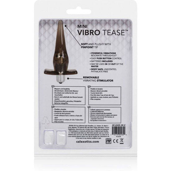 CALEXOTICS - PLUG MINI VIBRO TEASE VIBRATOR BLACK
