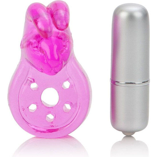 CALEXOTICS - MICRO VIBE AROUSER BUNNY ANNEAU VIBRANT ROSE