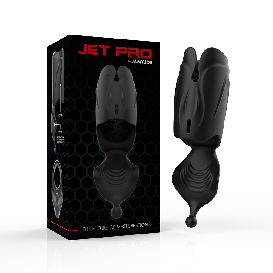 JAMYJOB - MASTURBATEUR STROKER VIBRANT 2 MOTEURS