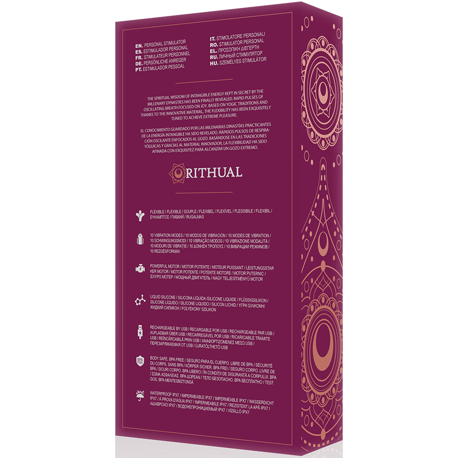 RITUAL - KRIYA RECHARGEABLE G-SPOT STIMULATOR ORCHID