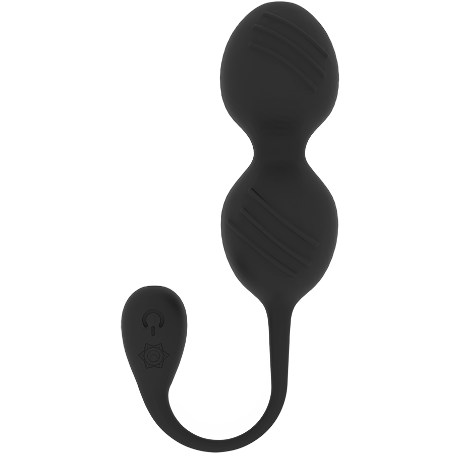 RITHUAL - NISHA BOULES DE GYNÉCOLOGIE RECHARGEABLES VIBRANTES NOIRES