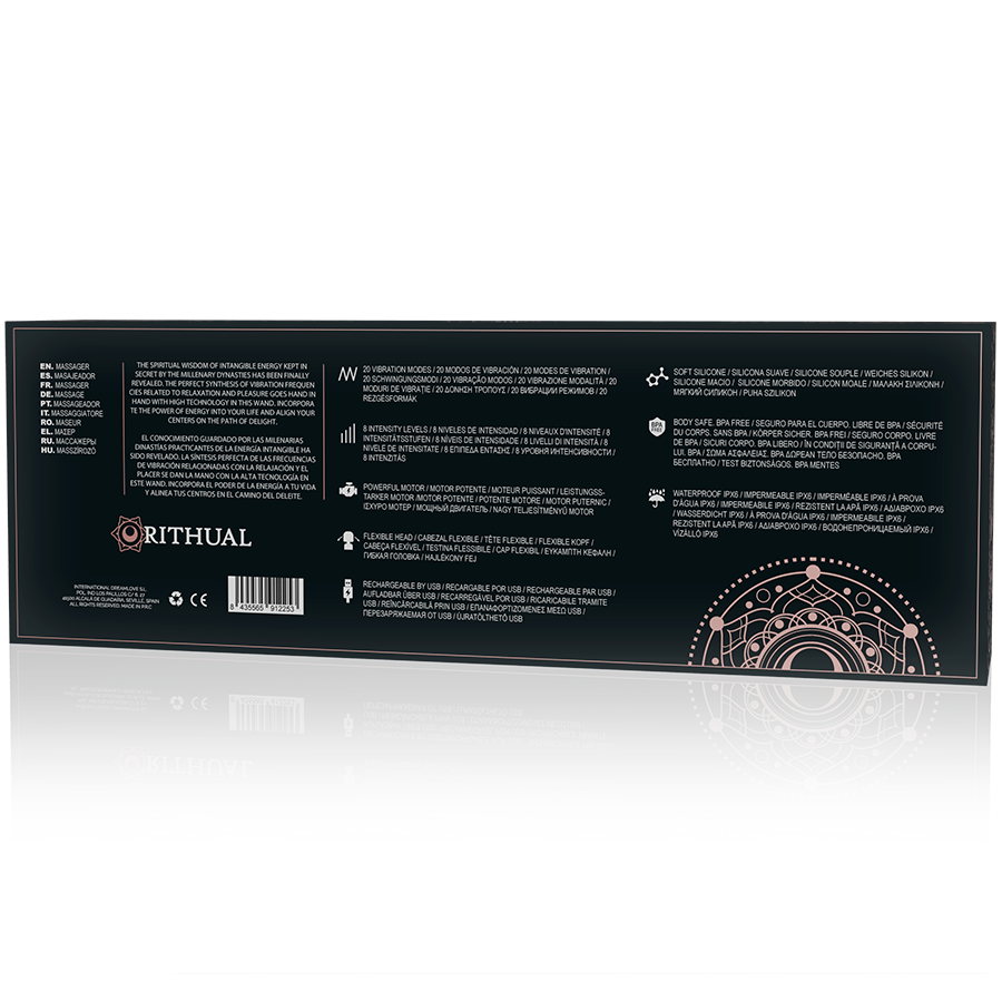 RITHUAL - AKASHA WAND RECARGABLE POTENTE 2.0 NEGRO