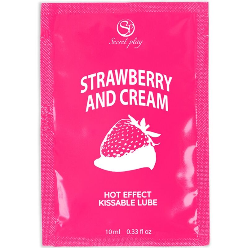 SECRETPLAY - STRAWBERRY & CREAM SINGLE-DOSE LUBRICANT 10 ML